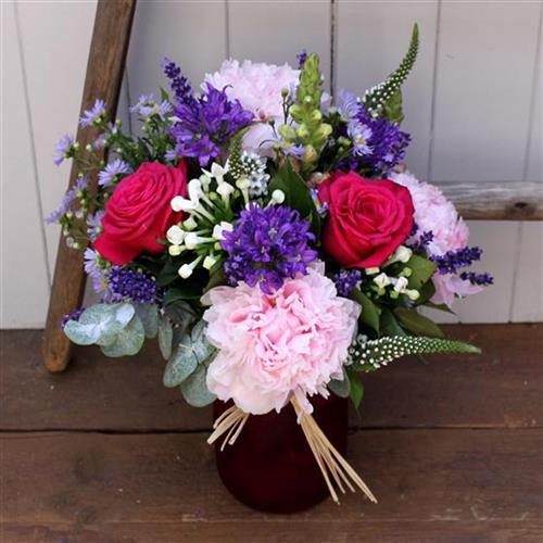 Country Garden Jar