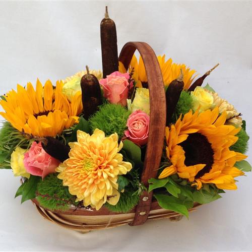 Sunflower Trug