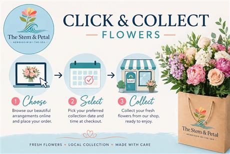 Click and collect flowers from The Stem and Petal Florist